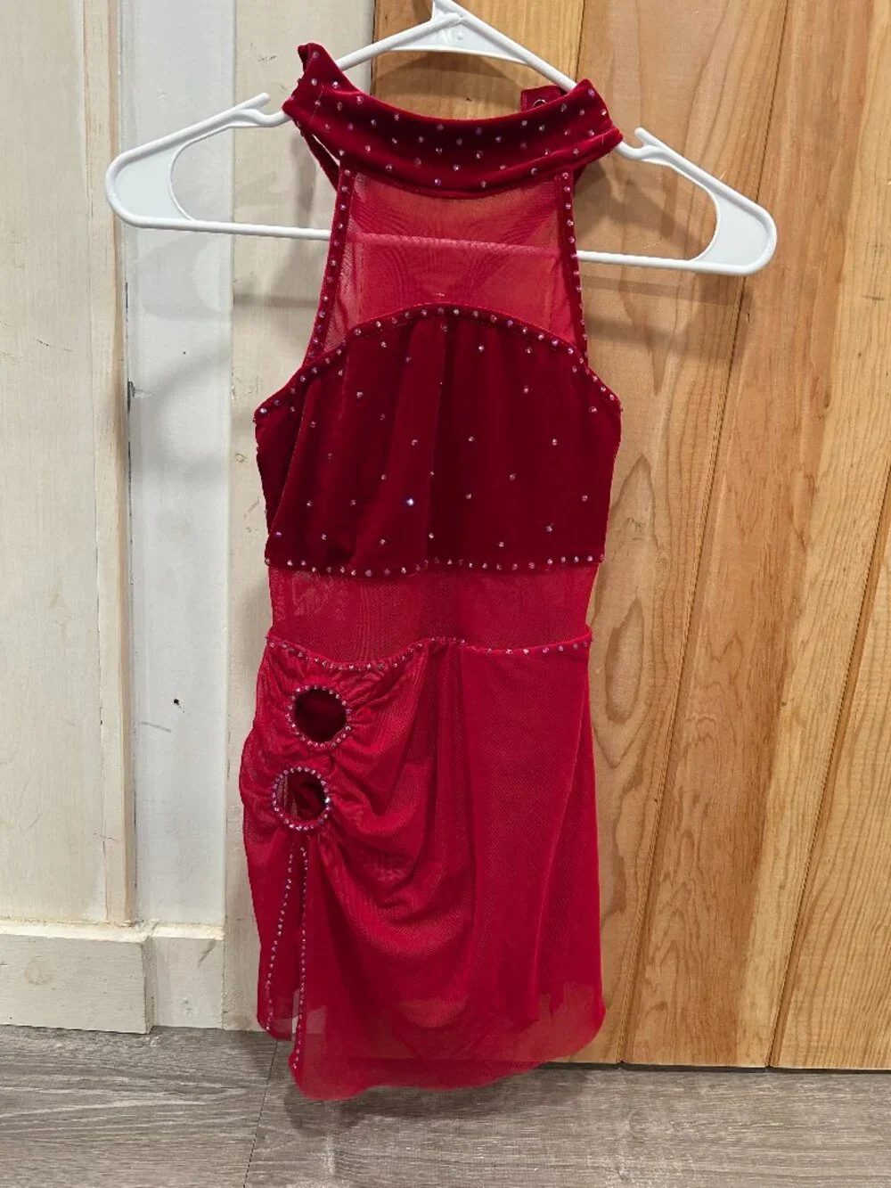Red Velvet Dance Costume